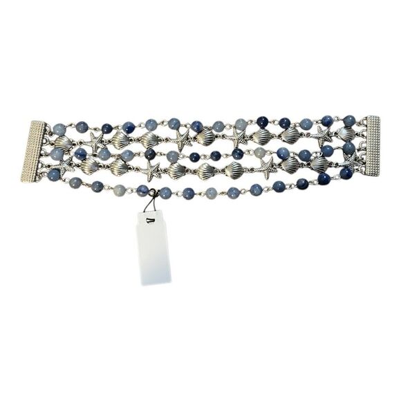 Thalia Sodi beaded seashell magnetic bracelet NWT - Picture 1 of 2